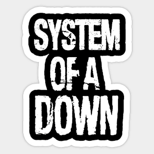 soad white logo Sticker